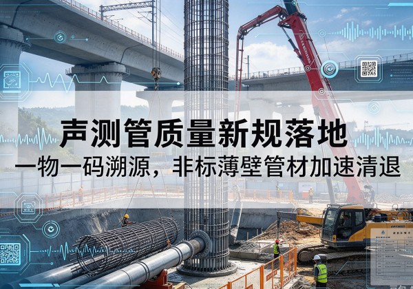 巴州声测管质量新规落地，一物一码溯源，非标薄壁管材加速清退
